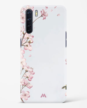 Pastel Flowers on Marble Hard Case Phone Cover-(Oppo)