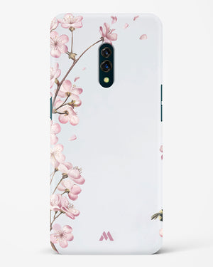 Pastel Flowers on Marble Hard Case Phone Cover-(Oppo)