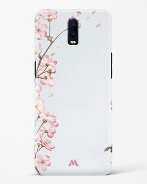 Pastel Flowers on Marble Hard Case Phone Cover-(Oppo)