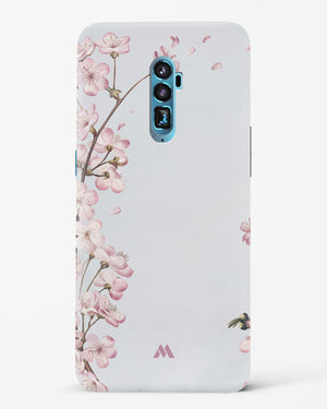 Pastel Flowers on Marble Hard Case Phone Cover-(Oppo)