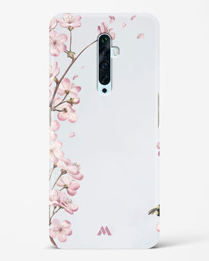 Pastel Flowers on Marble Hard Case Phone Cover-(Oppo)