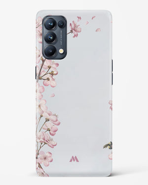 Pastel Flowers on Marble Hard Case Phone Cover-(Oppo)