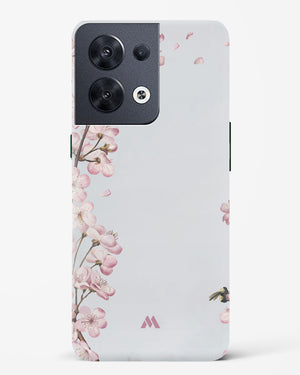 Pastel Flowers on Marble Hard Case Phone Cover-(Oppo)