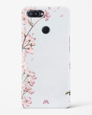 Pastel Flowers on Marble Hard Case Phone Cover-(Realme)