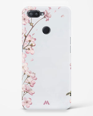 Pastel Flowers on Marble Hard Case Phone Cover-(Realme)