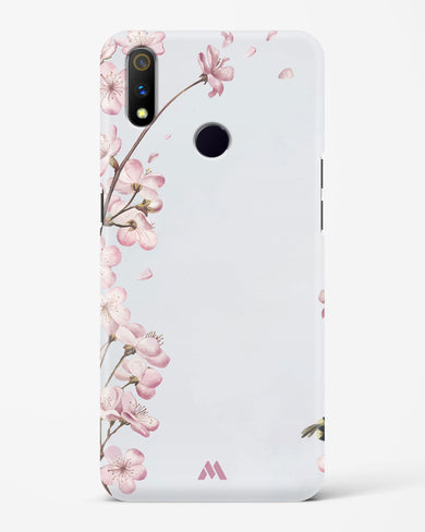 Pastel Flowers on Marble Hard Case Phone Cover-(Realme)