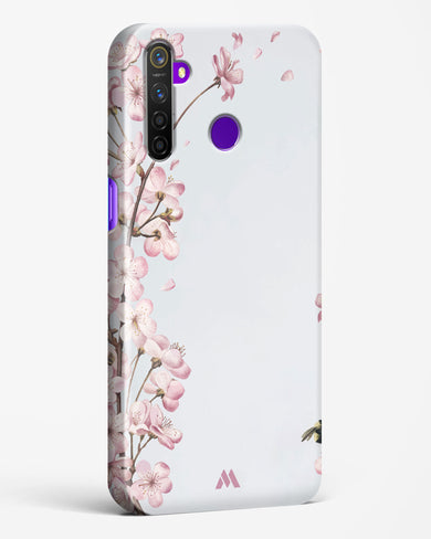 Pastel Flowers on Marble Hard Case Phone Cover-(Realme)