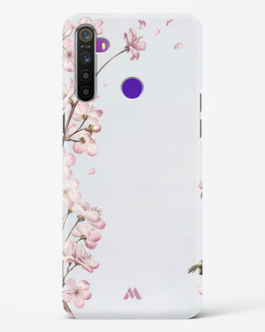 Pastel Flowers on Marble Hard Case Phone Cover-(Realme)