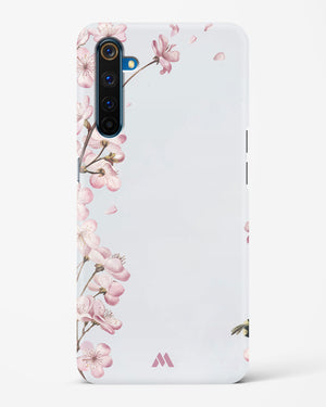 Pastel Flowers on Marble Hard Case Phone Cover-(Realme)