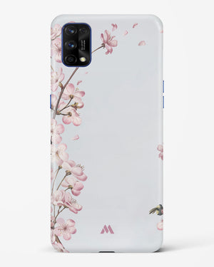 Pastel Flowers on Marble Hard Case Phone Cover-(Realme)