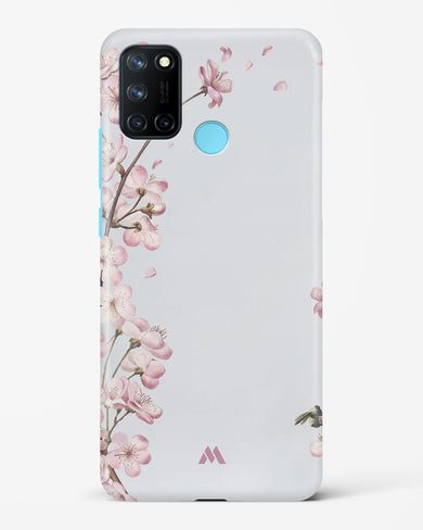 Pastel Flowers on Marble Hard Case Phone Cover (Realme)