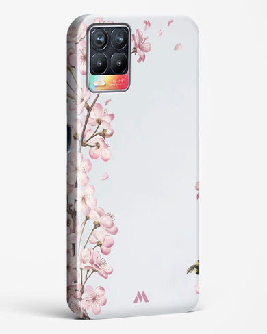 Pastel Flowers on Marble Hard Case Phone Cover-(Realme)