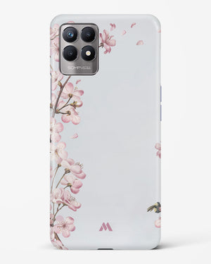 Pastel Flowers on Marble Hard Case Phone Cover-(Realme)