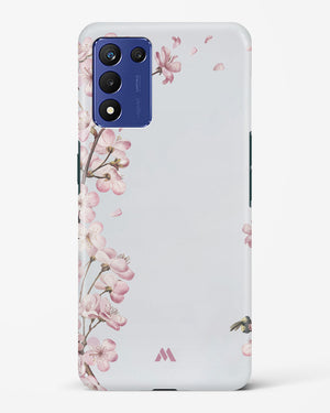 Pastel Flowers on Marble Hard Case Phone Cover-(Realme)