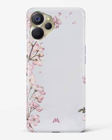 Pastel Flowers on Marble Hard Case Phone Cover (Realme)