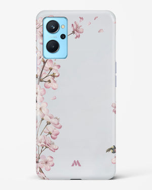 Pastel Flowers on Marble Hard Case Phone Cover-(Realme)