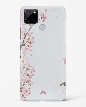 Pastel Flowers on Marble Hard Case Phone Cover-(Realme)