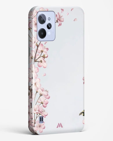 Pastel Flowers on Marble Hard Case Phone Cover-(Realme)