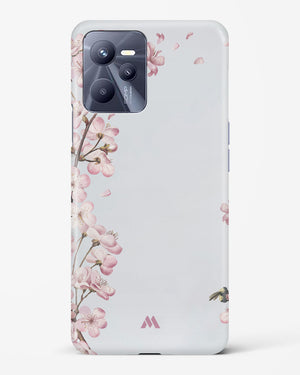 Pastel Flowers on Marble Hard Case Phone Cover-(Realme)