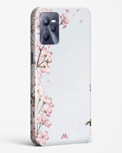 Pastel Flowers on Marble Hard Case Phone Cover-(Realme)