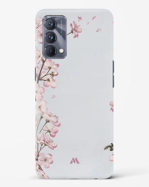 Pastel Flowers on Marble Hard Case Phone Cover-(Realme)