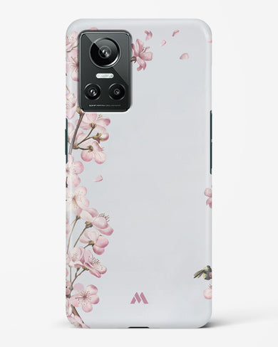 Pastel Flowers on Marble Hard Case Phone Cover-(Realme)