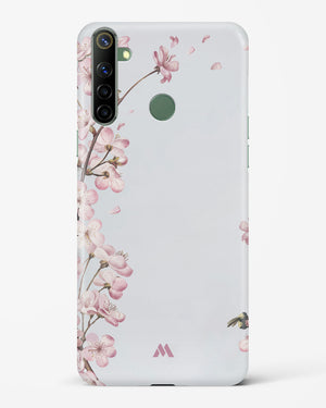 Pastel Flowers on Marble Hard Case Phone Cover-(Realme)