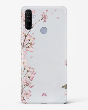 Pastel Flowers on Marble Hard Case Phone Cover-(Realme)