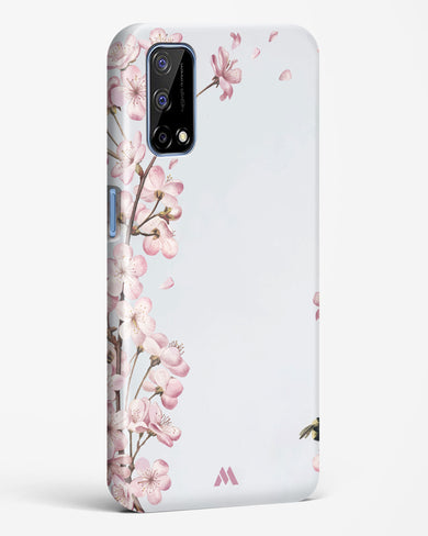 Pastel Flowers on Marble Hard Case Phone Cover-(Realme)