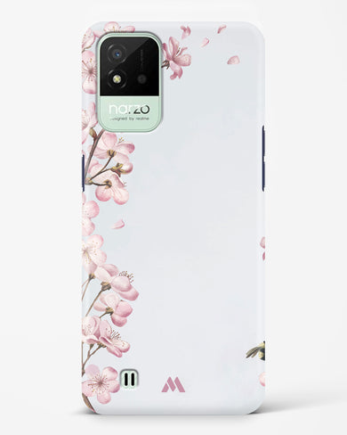 Pastel Flowers on Marble Hard Case Phone Cover (Realme)