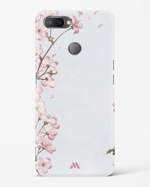 Pastel Flowers on Marble Hard Case Phone Cover-(Realme)