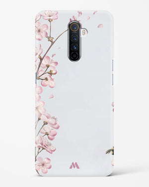 Pastel Flowers on Marble Hard Case Phone Cover-(Realme)