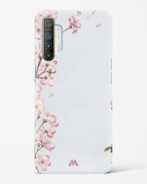 Pastel Flowers on Marble Hard Case Phone Cover-(Realme)