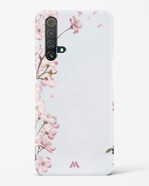 Pastel Flowers on Marble Hard Case Phone Cover-(Realme)