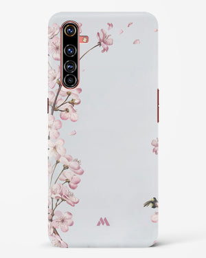 Pastel Flowers on Marble Hard Case Phone Cover-(Realme)