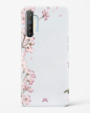 Pastel Flowers on Marble Hard Case Phone Cover-(Realme)