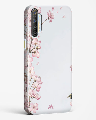 Pastel Flowers on Marble Hard Case Phone Cover-(Realme)