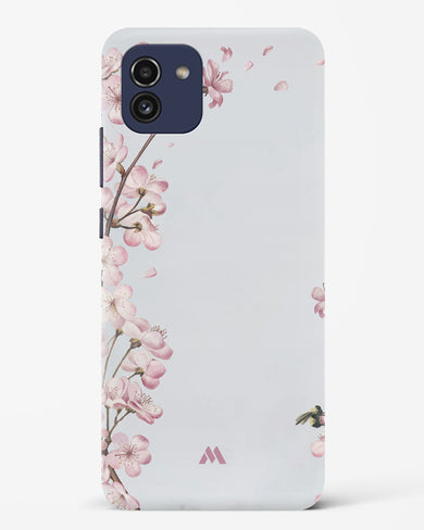 Pastel Flowers on Marble Hard Case Phone Cover-(Samsung)