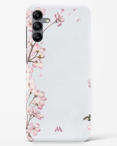 Pastel Flowers on Marble Hard Case Phone Cover-(Samsung)