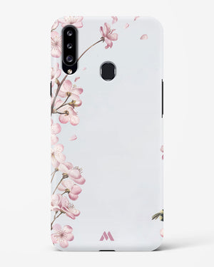 Pastel Flowers on Marble Hard Case Phone Cover-(Samsung)