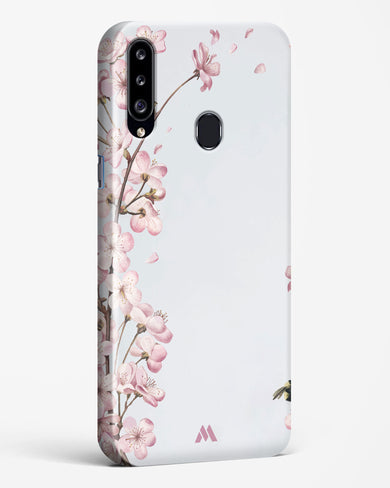 Pastel Flowers on Marble Hard Case Phone Cover-(Samsung)