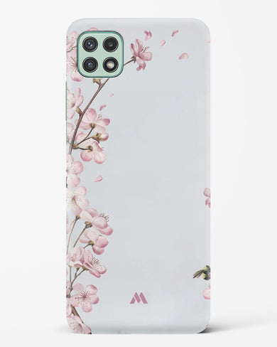 Pastel Flowers on Marble Hard Case Phone Cover-(Samsung)