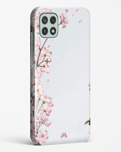 Pastel Flowers on Marble Hard Case Phone Cover-(Samsung)