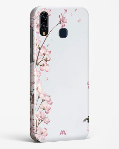 Pastel Flowers on Marble Hard Case Phone Cover-(Samsung)