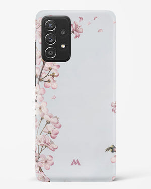 Pastel Flowers on Marble Hard Case Phone Cover-(Samsung)