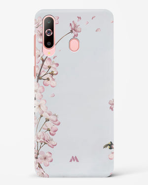 Pastel Flowers on Marble Hard Case Phone Cover-(Samsung)