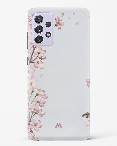 Pastel Flowers on Marble Hard Case Phone Cover-(Samsung)