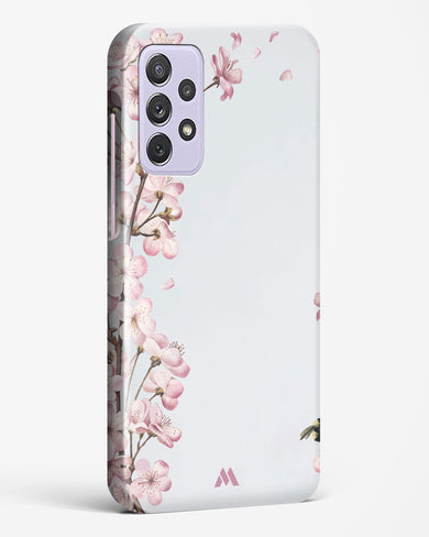 Pastel Flowers on Marble Hard Case Phone Cover-(Samsung)