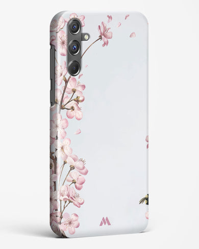 Pastel Flowers on Marble Hard Case Phone Cover-(Samsung)