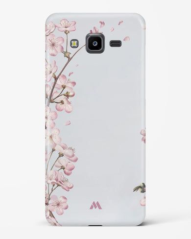 Pastel Flowers on Marble Hard Case Phone Cover-(Samsung)